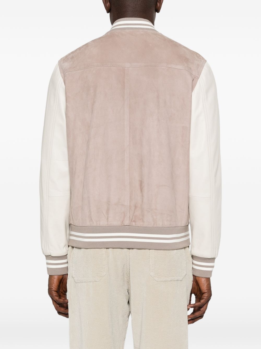 Bomber a righe in beige Eleventy - uomo 