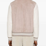 Bomber a righe in beige Eleventy - uomo 