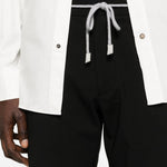 Pantaloni con coulisse in nero Eleventy - uomo 