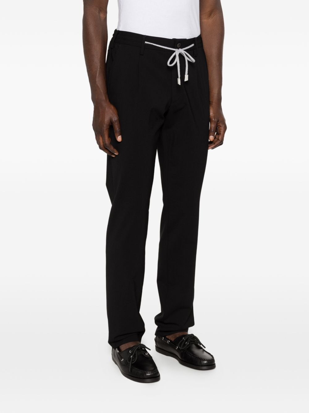 Pantaloni con coulisse in nero Eleventy - uomo 