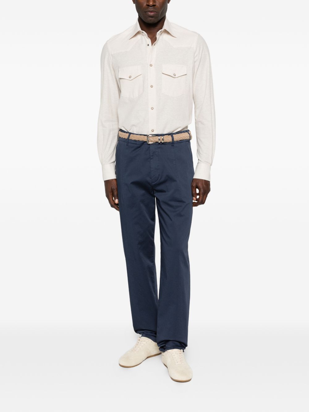 Pantaloni affusolati in blu Eleventy - uomo 
