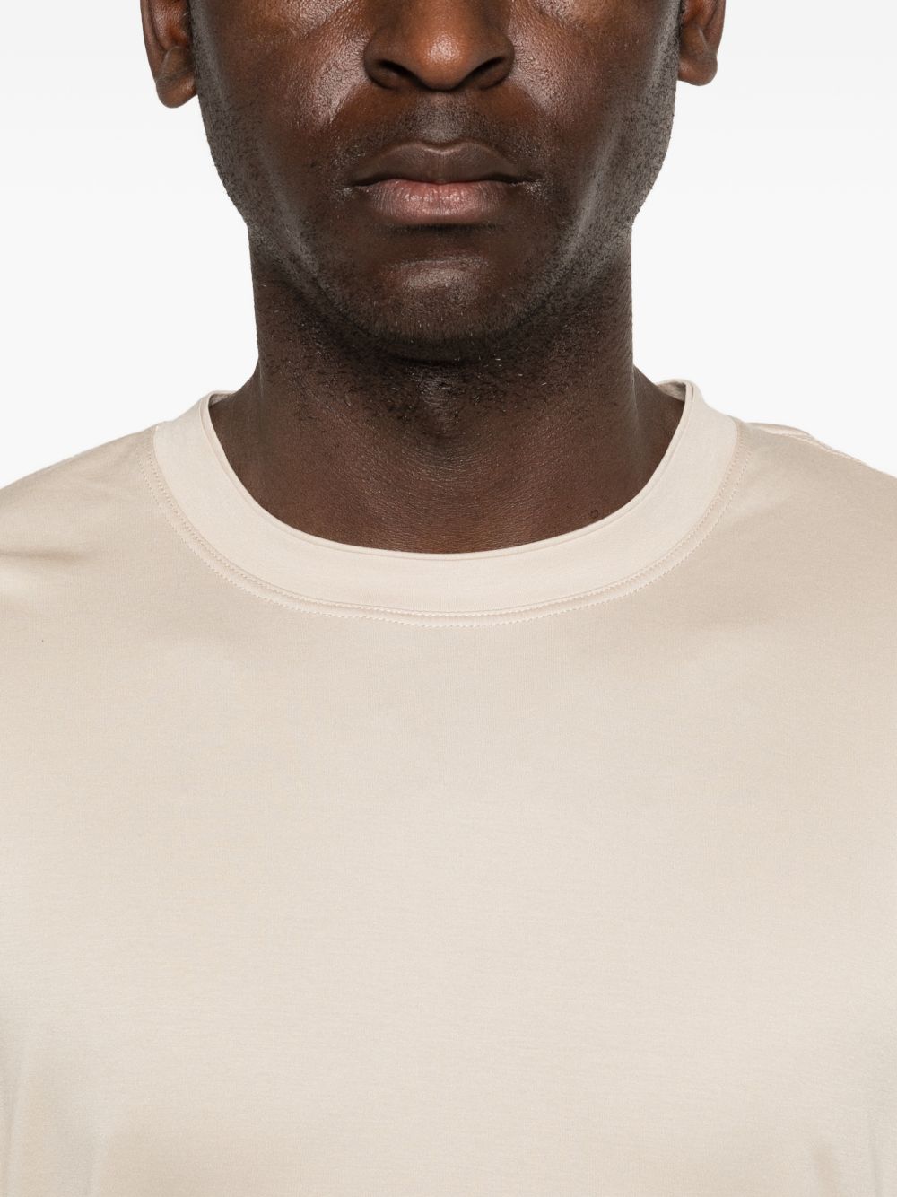 T-shirt girocollo in beige Eleventy - uomo 