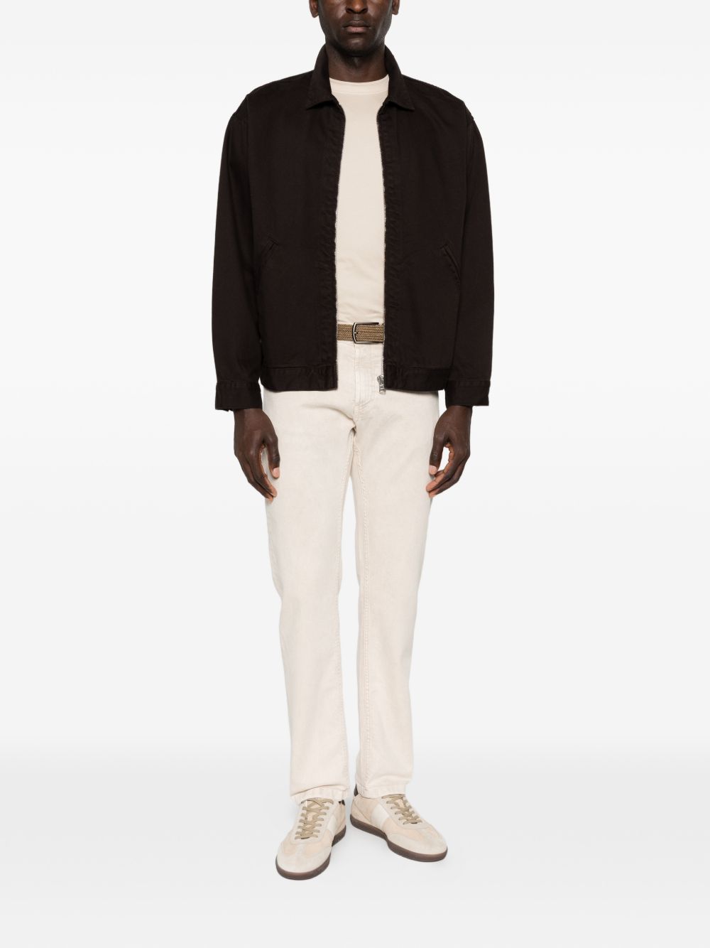 T-shirt girocollo in beige Eleventy - uomo 