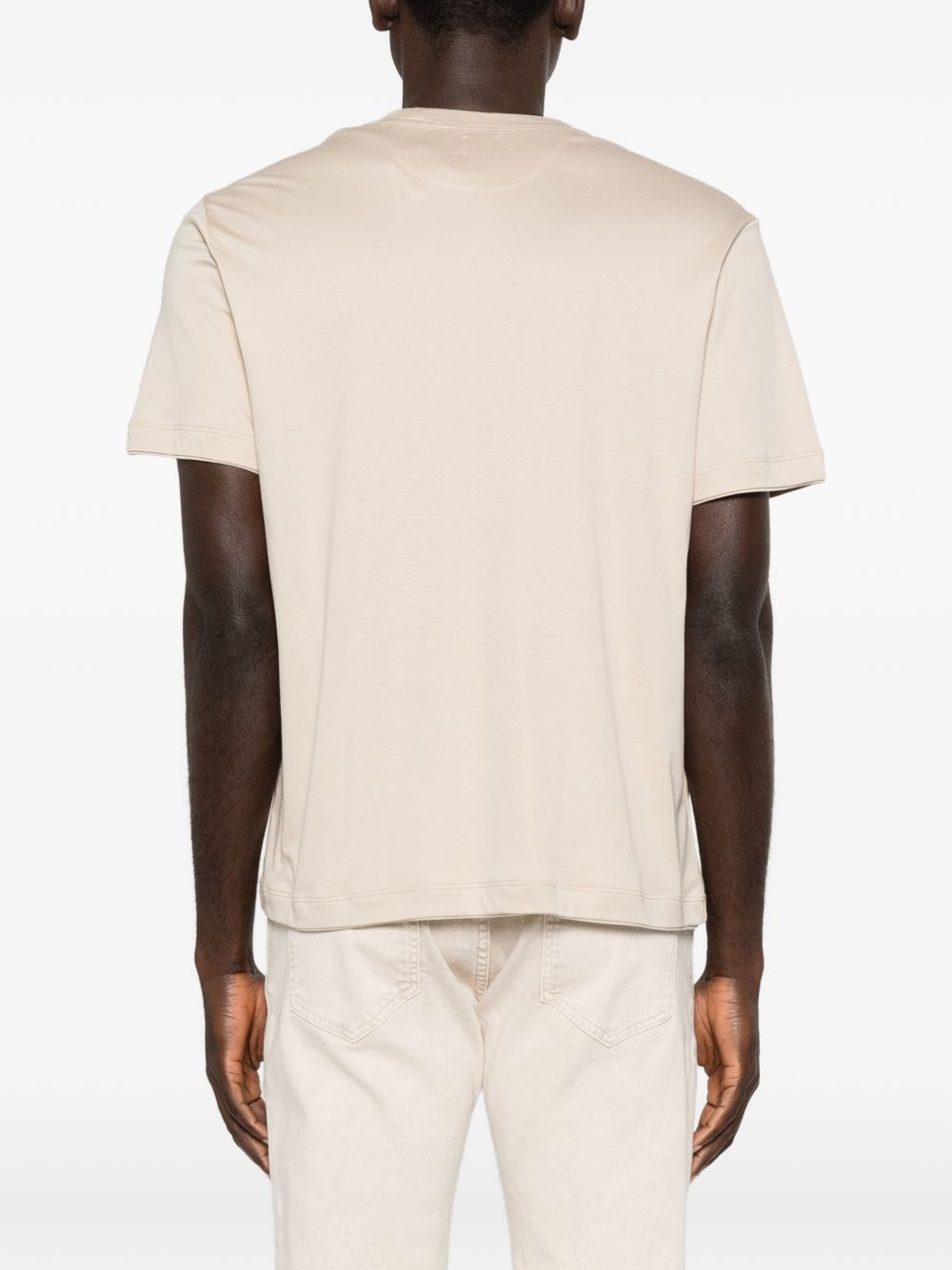 T-shirt girocollo in beige Eleventy - uomo 