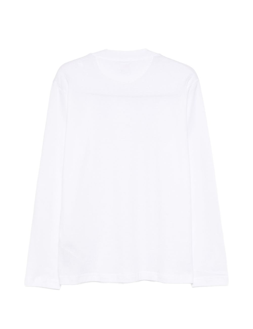 T-shirt a maniche lunghe in bianco Eleventy - uomo 