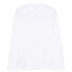 T-shirt a maniche lunghe in bianco Eleventy - uomo 