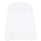 T-shirt a maniche lunghe in bianco Eleventy - uomo 