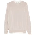 Maglia con design a strati in beige Eleventy - uomo 