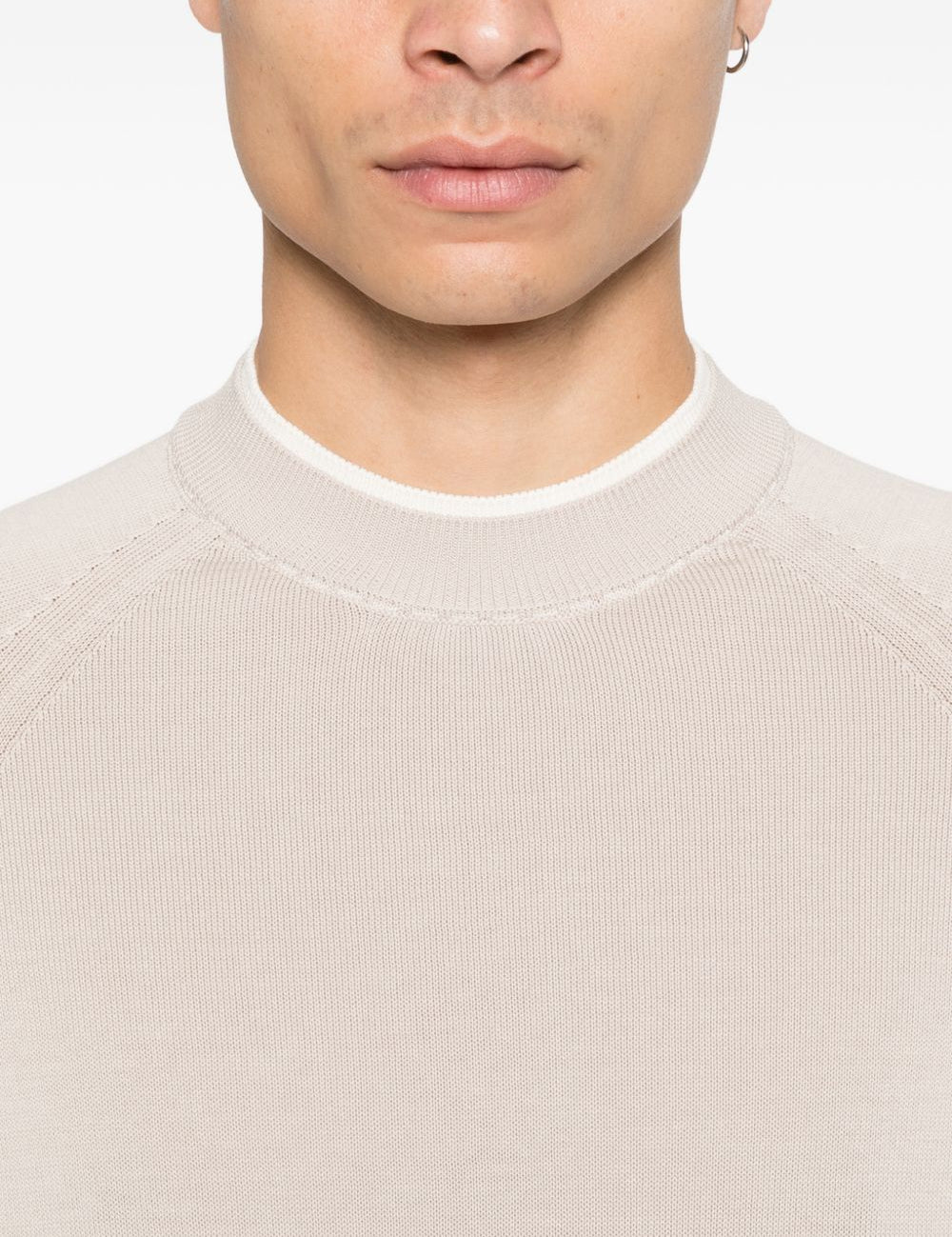 Maglia con design a strati in beige Eleventy - uomo 