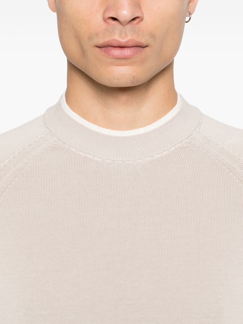 Maglia con design a strati in beige Eleventy - uomo 