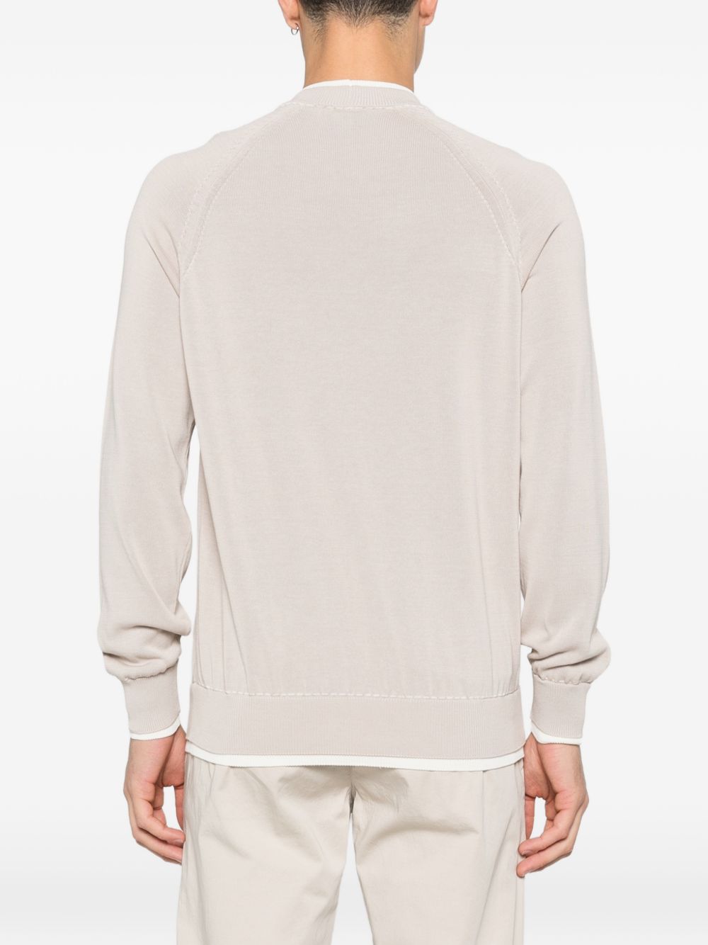 Maglia con design a strati in beige Eleventy - uomo 