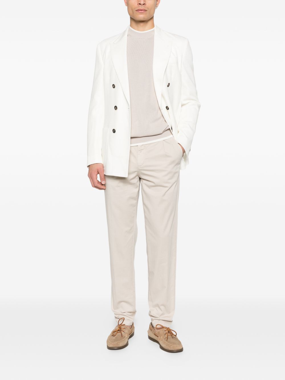 Maglia con design a strati in beige Eleventy - uomo 
