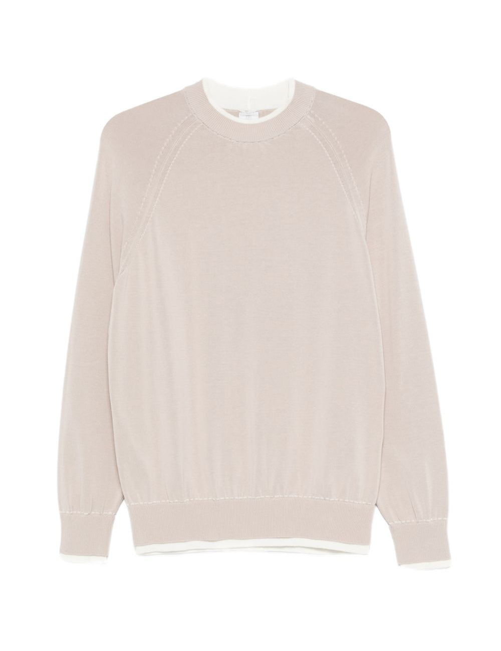 Maglia con design a strati in beige Eleventy - uomo 