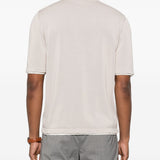 Maglione con scollo rotondo e rifiniture in beige Eleventy - uomo 