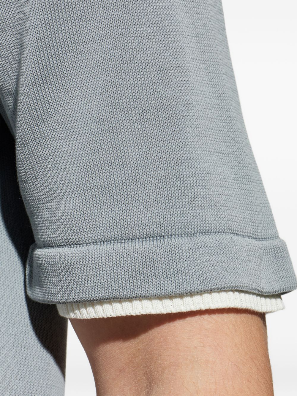 T-shirt in maglia a coste in azzurro Eleventy - uomo 