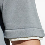 T-shirt in maglia a coste in azzurro Eleventy - uomo 