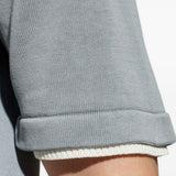 T-shirt in maglia a coste in azzurro Eleventy - uomo 