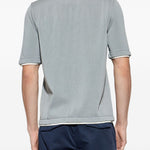 T-shirt in maglia a coste in azzurro Eleventy - uomo 