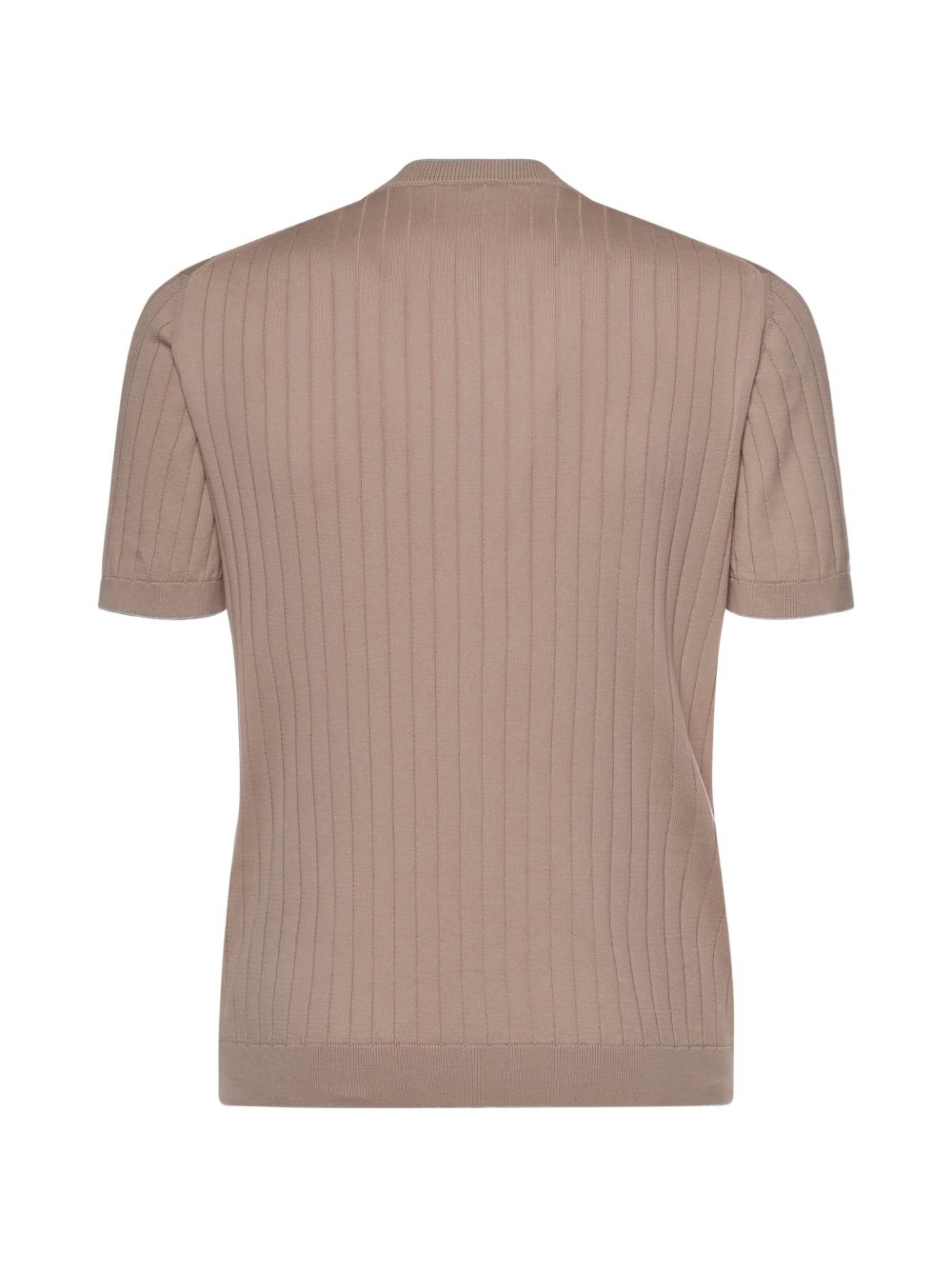 T-shirt a costine in marrone  Eleventy - uomo 