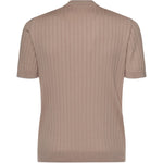 T-shirt a costine in marrone  Eleventy - uomo 
