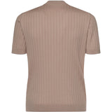 T-shirt a costine in marrone  Eleventy - uomo 