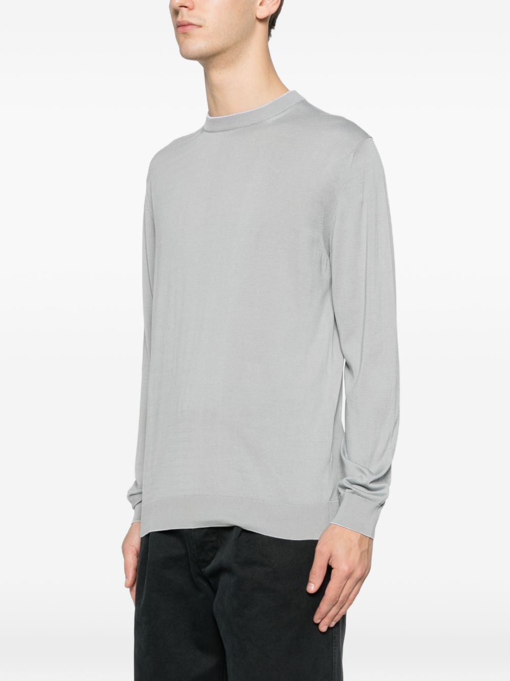 Maglia con design a strati in grigio Eleventy - uomo 