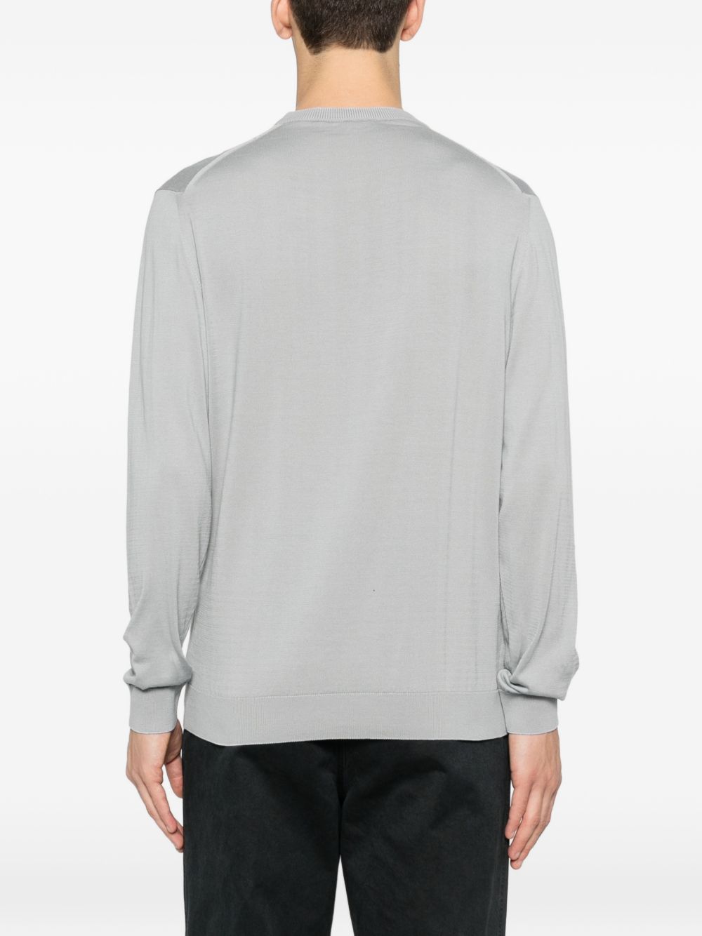 Maglia con design a strati in grigio Eleventy - uomo 