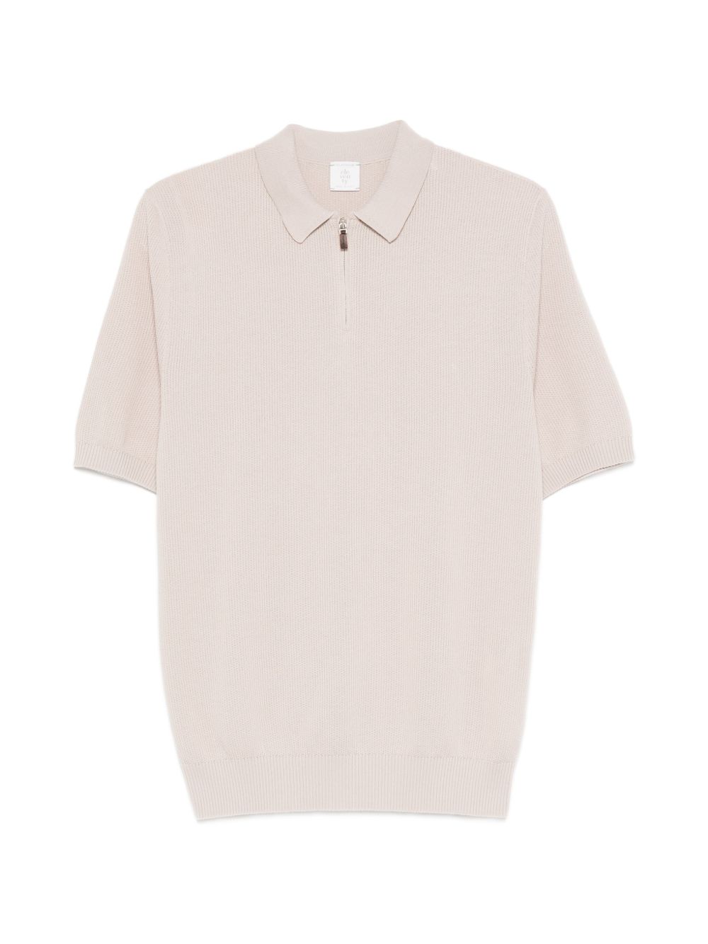 Polo con zip in beige Eleventy - uomo 