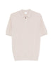 Polo con zip in beige Eleventy - uomo