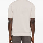 Polo con zip in beige Eleventy - uomo 