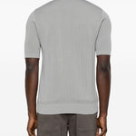 Polo con zip in grigio Eleventy - uomo 