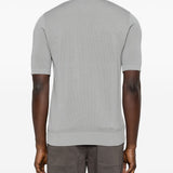 Polo con zip in grigio Eleventy - uomo 