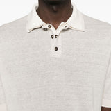 Polo con bottoni e collo in bianco Eleventy - uomo 