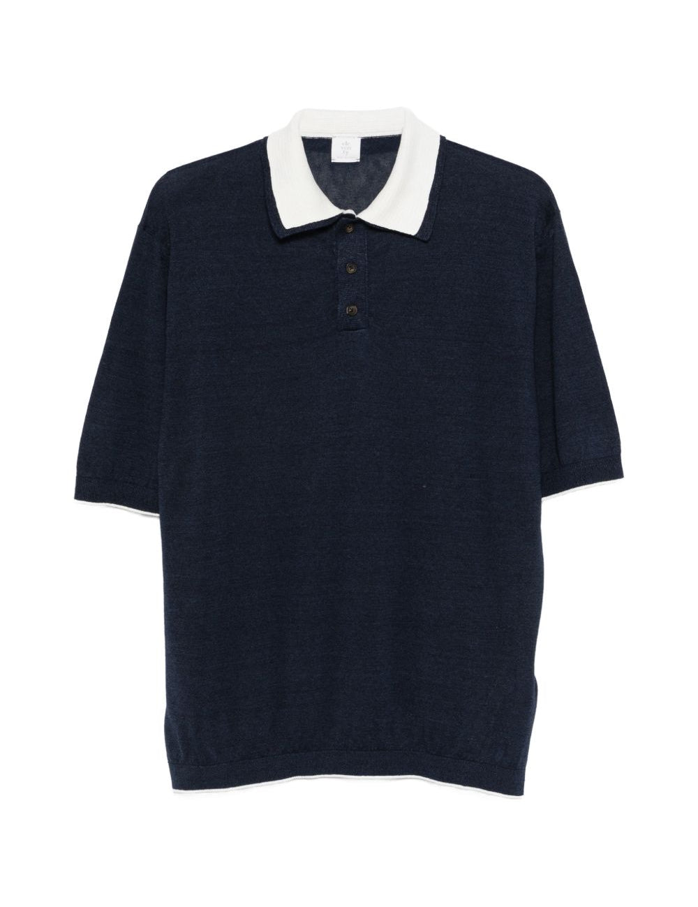 Polo con bordo a contrasto in blu Eleventy - uomo 