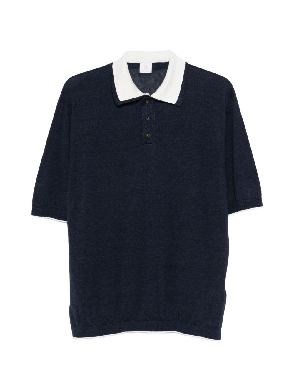 Polo con bordo a contrasto in blu Eleventy - uomo 