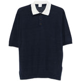 Polo con bordo a contrasto in blu Eleventy - uomo 