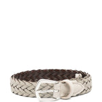 Cintura con fibbia intrecciata in beige Eleventy - uomo 