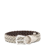 Cintura con fibbia intrecciata in beige Eleventy - uomo 