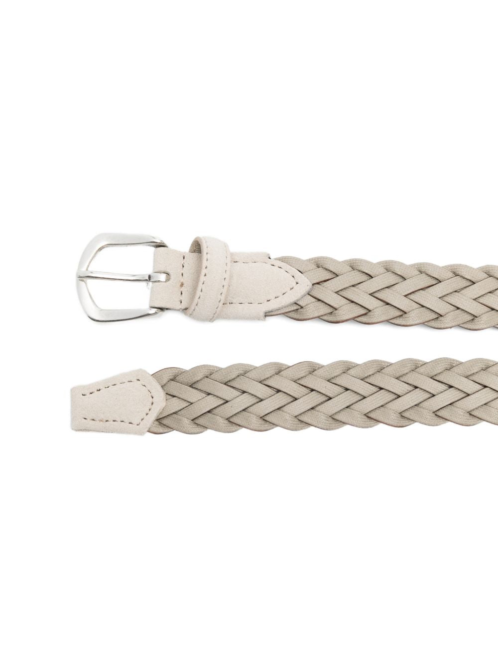 Cintura con fibbia intrecciata in beige Eleventy - uomo 