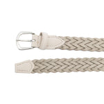 Cintura con fibbia intrecciata in beige Eleventy - uomo 