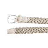 Cintura con fibbia intrecciata in beige Eleventy - uomo 
