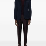 Blazer con applicazione in blu Eleventy - uomo 
