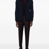 Blazer con applicazione in blu Eleventy - uomo 