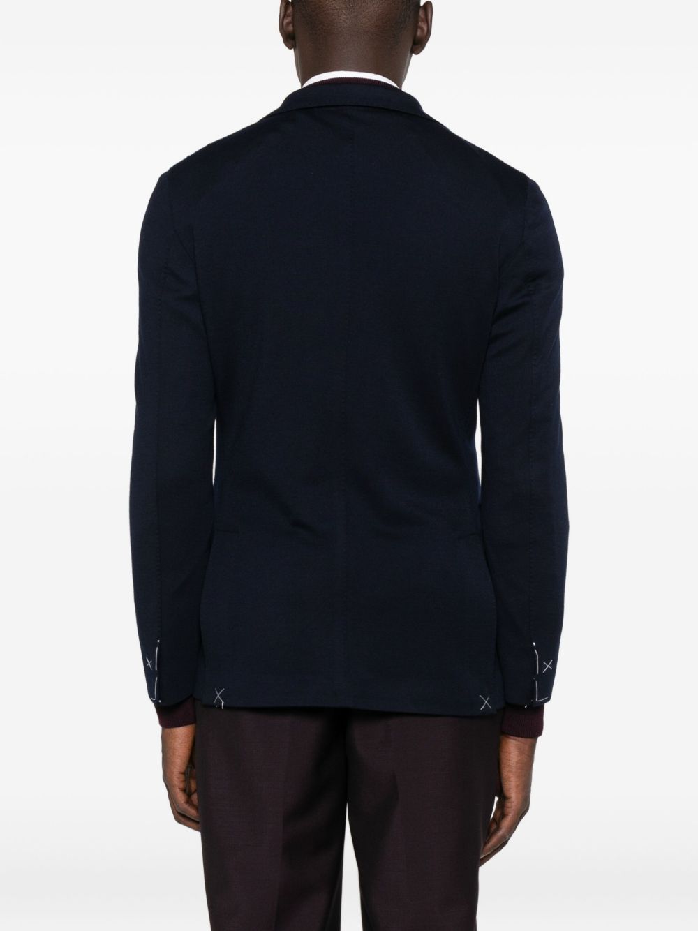 Blazer con applicazione in blu Eleventy - uomo 