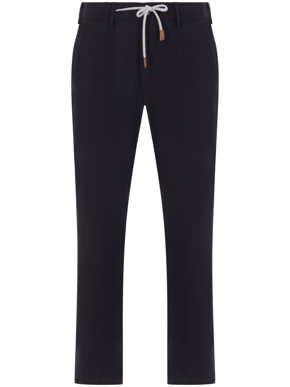 Pantaloni in lana elasticizzata in blu Eleventy - uomo 