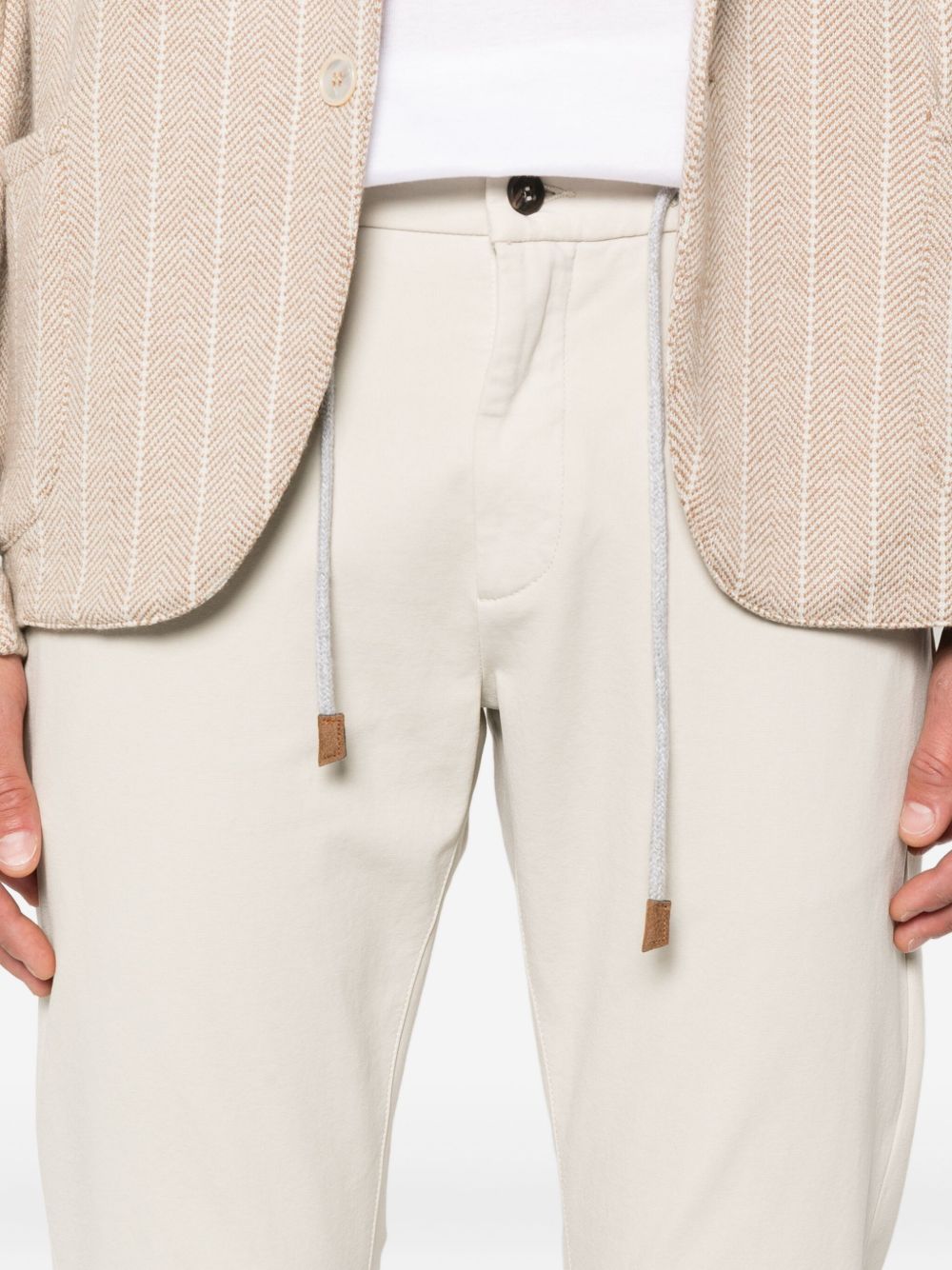 Pantaloni con coulisse in beige chiaro Eleventy - uomo 