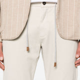 Pantaloni con coulisse in beige chiaro Eleventy - uomo 