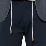 Pantaloni con coulisse in blu navy Eleventy - uomo 