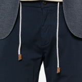 Pantaloni con coulisse in blu navy Eleventy - uomo 