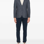 Pantaloni con coulisse in blu navy Eleventy - uomo 